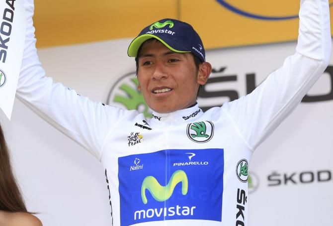 Nairo Quintana (Movistar) attacked to animate stage 8 and took over the young riders classification