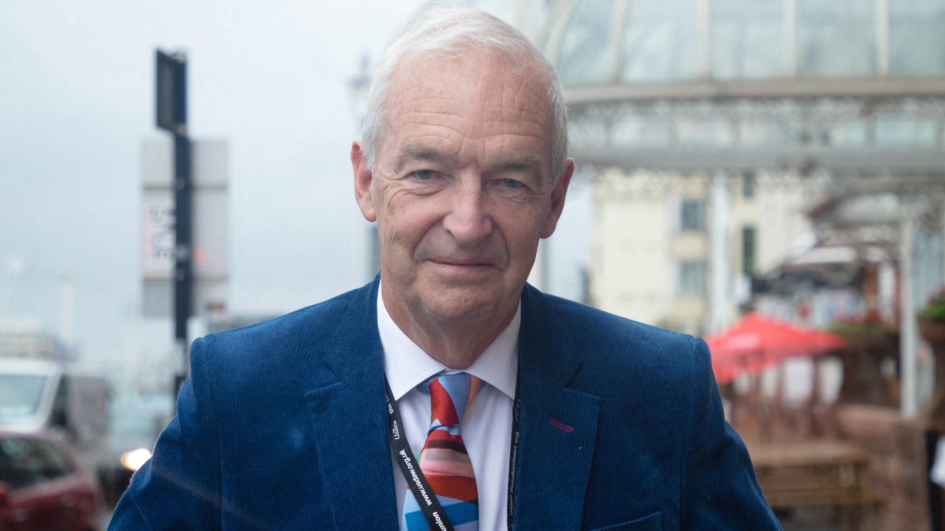 Jon Snow attending a Labour Party conference in Brighton