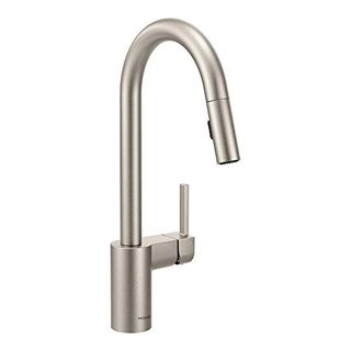 Moen 7565SRS Align One-Handle Modern Kitchen Kitchen Pulldown Faucet with Reflex and Power Clean Spray Technology, Spot Resist Stainless