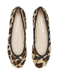 French Sole Amelie Leopard Ballet Flats