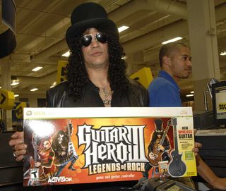 Slash at the Guitar Hero III Halloween launch party on October 27, 2007 in Los Angeles