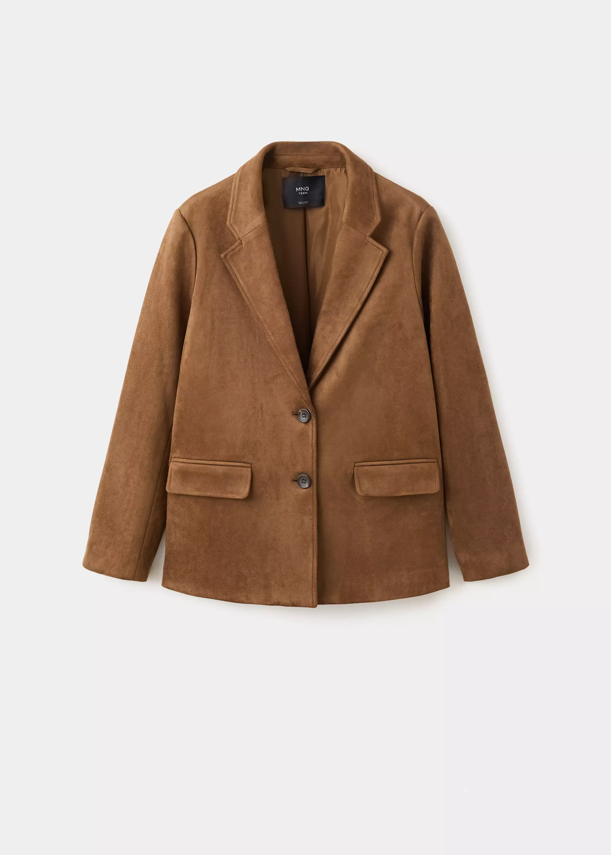 Suede-Effect Blazer - Teen | Mango Usa