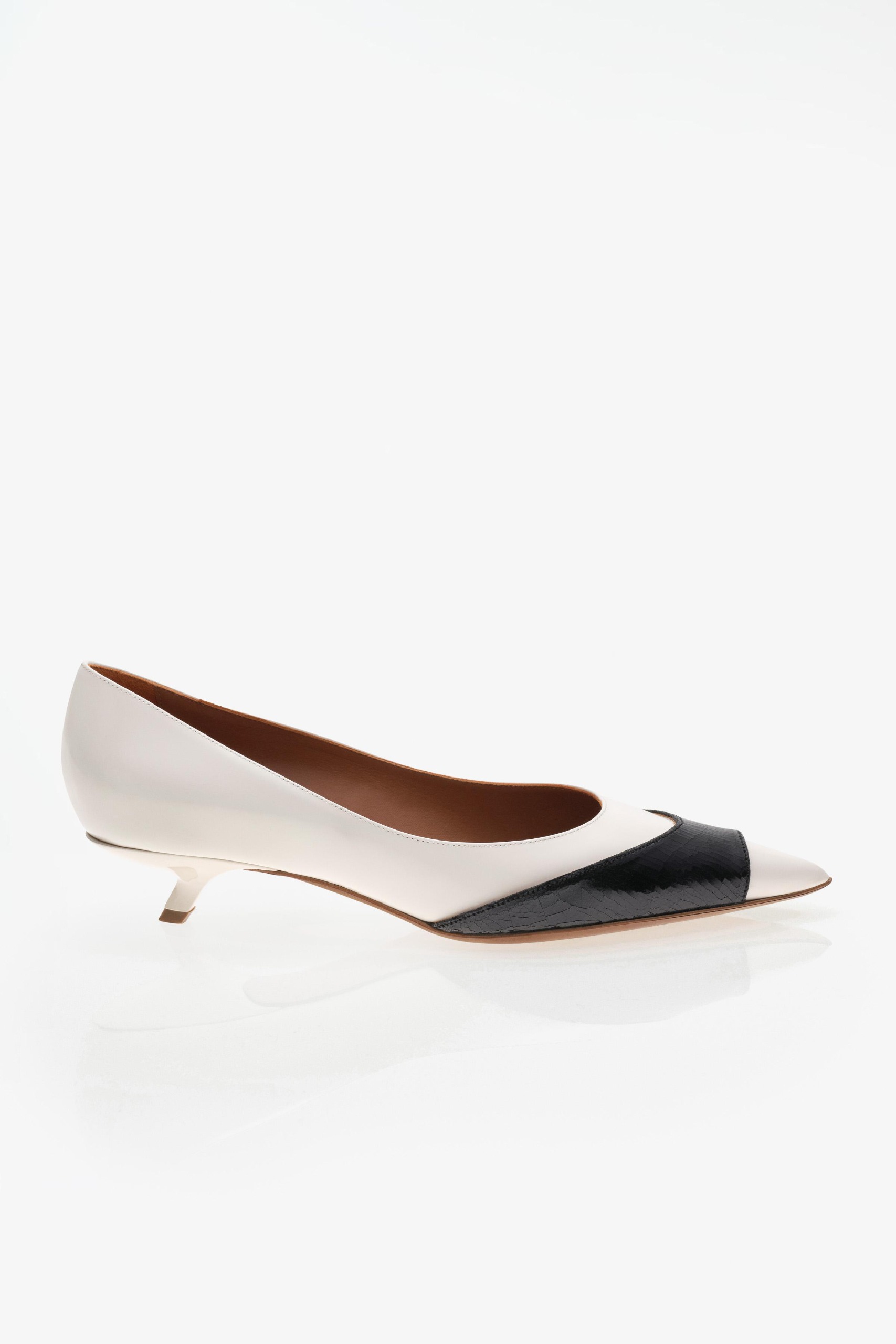 ZARA, Limited Edition Leather Kitten Heels - Multi-Color - 6