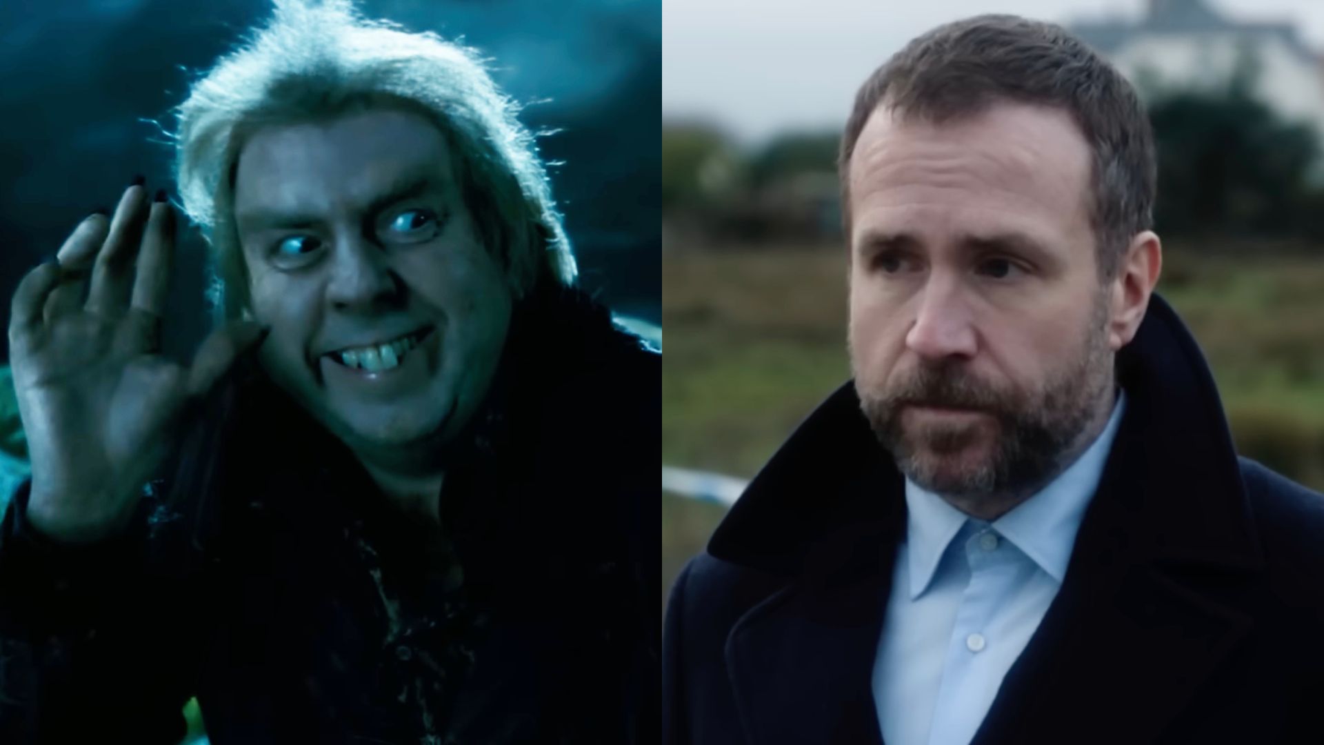 Timothy Spall and Rafe Spall in a side by side photo.