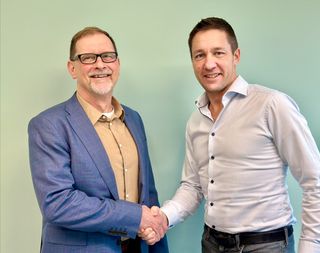 Conscia chief executive Erik Bertman and ITGL CEO Neil Pemberton 
