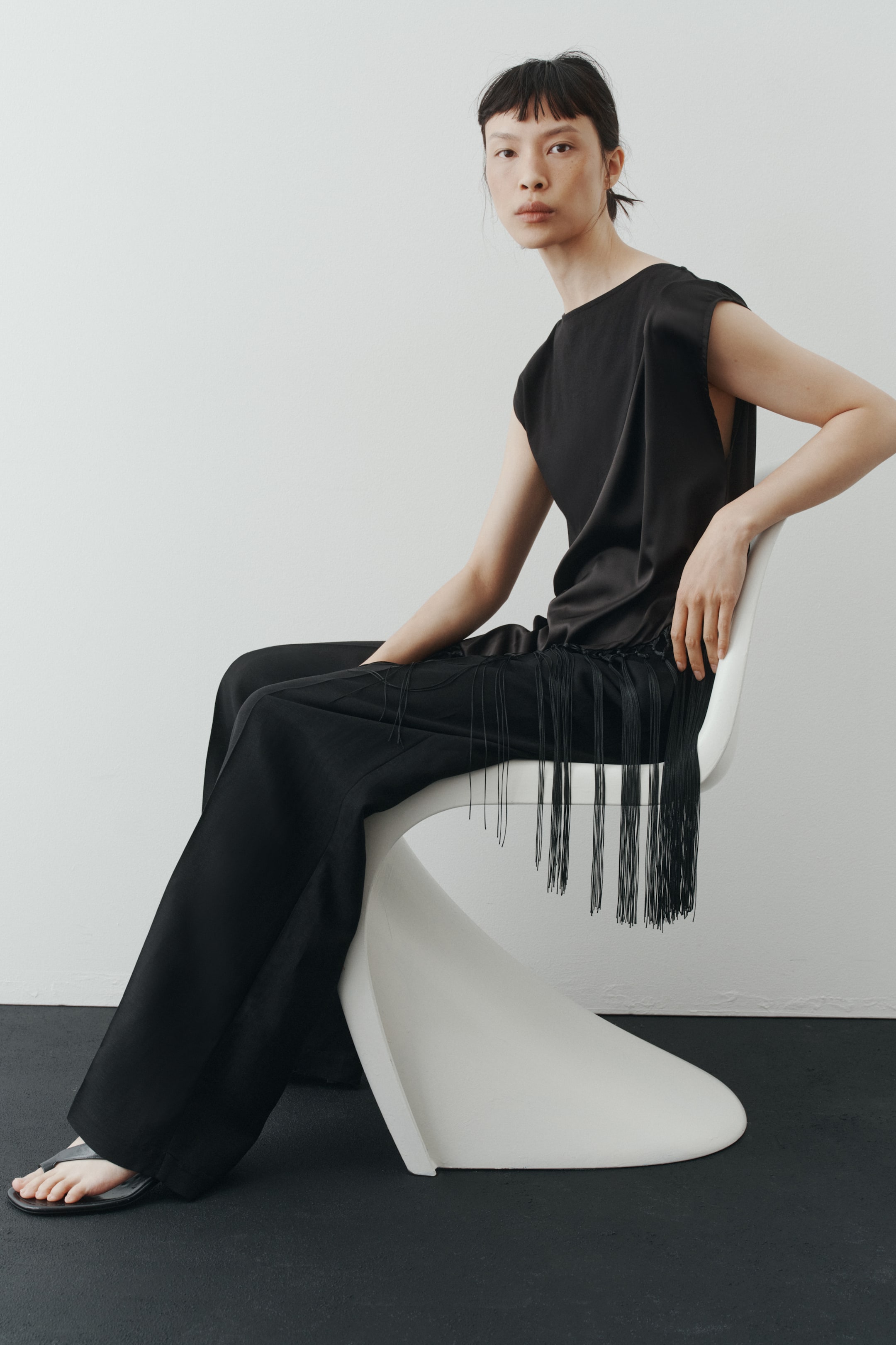 Tailored Linen-Blend Trousers