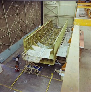 atlantis' mid fuselage delivery