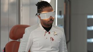 Ensign trying to get his eyes healed