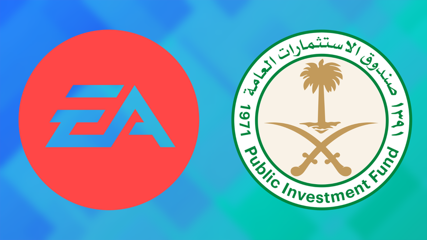 Saudi Public Investment Fund and EA Logos