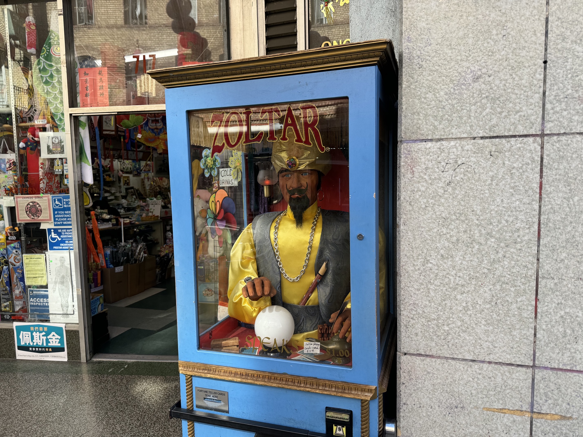 zoltar fortune teller machine photo by iphone 15 pro