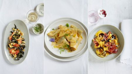 Different types of summer pastas