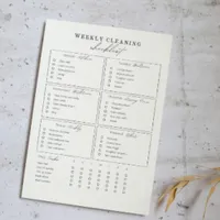 Editable Weekly Cleaning Checklist | $1.94 at Etsy