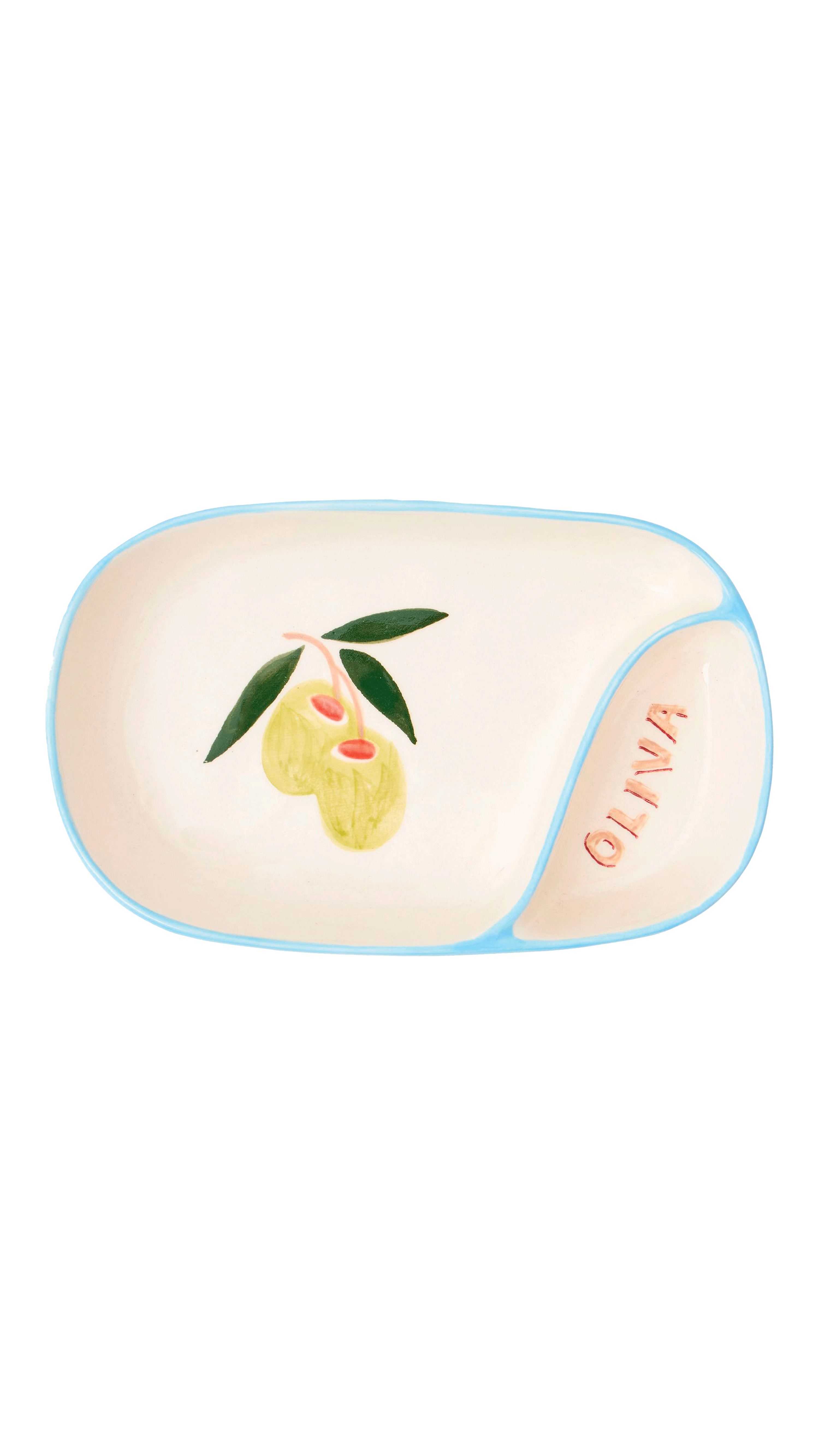 Olive ceramic tapas dish