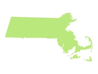 Illustration of Massachusetts map