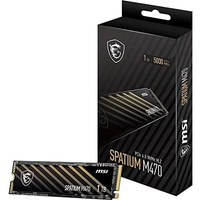 MSI Spatium M470 PCIe 4.0 1TB SSD: was $179.99, now $74.99 after MIR at Newegg