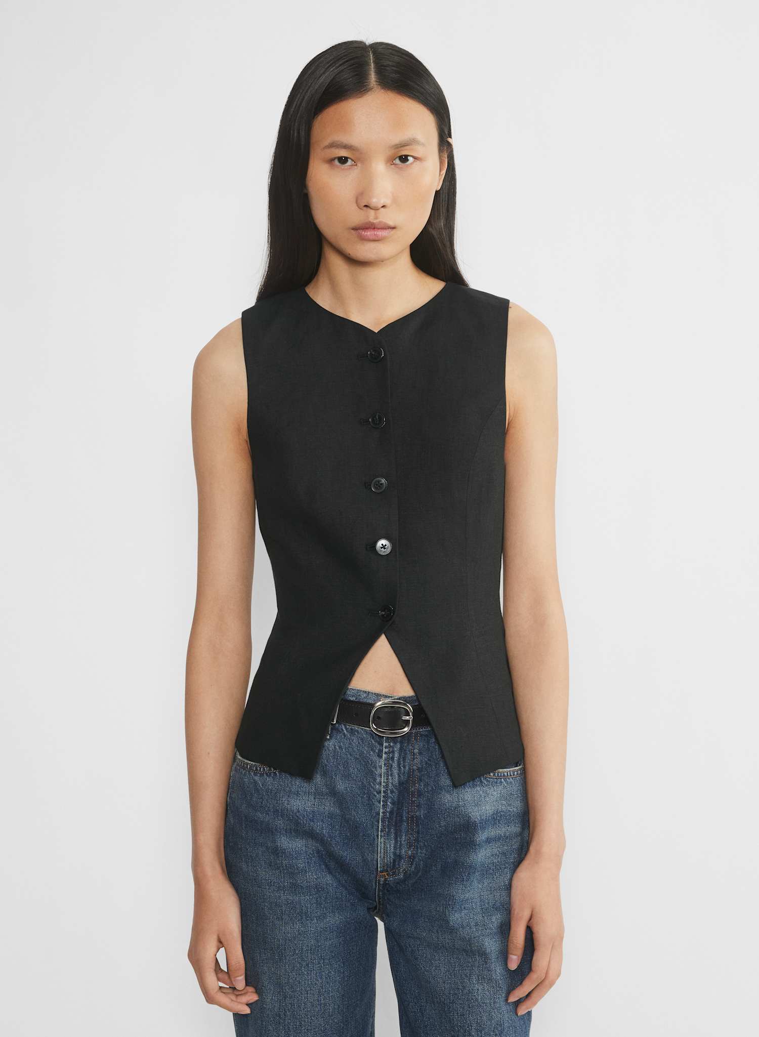 Regal Linen Vest