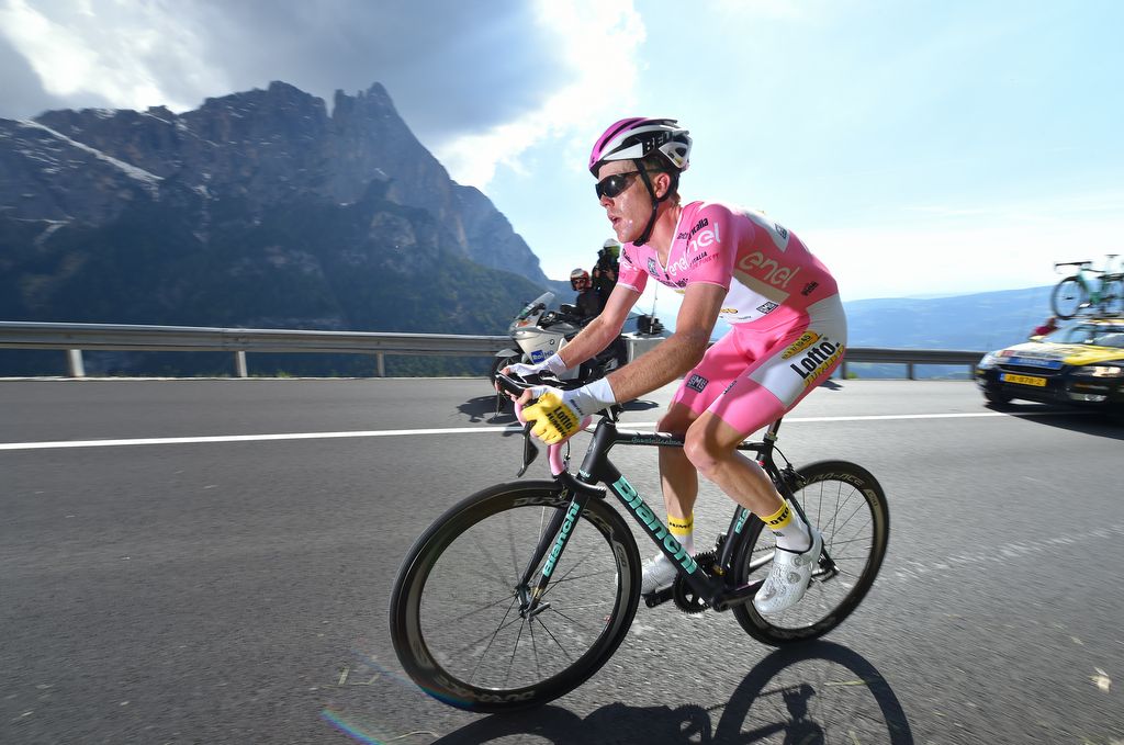 Steven Kruijswijk on his Bianchi Specialissima time trial bike