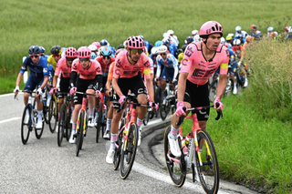 RUSCHLIKON, SWITZERLAND - JUNE 11: (L-R) James Shaw of The United Kingdom and Stefan Bissegger of Switzerland and Team EF Education-EasyPost compete during the 87th Tour de Suisse 2024, Stage 3 a 161.7m stage from Steinmaur to Ruschlikon / #UCIWT / on June 11, 2024 in Ruschlikon, Switzerland. (Photo by Tim de Waele/Getty Images)