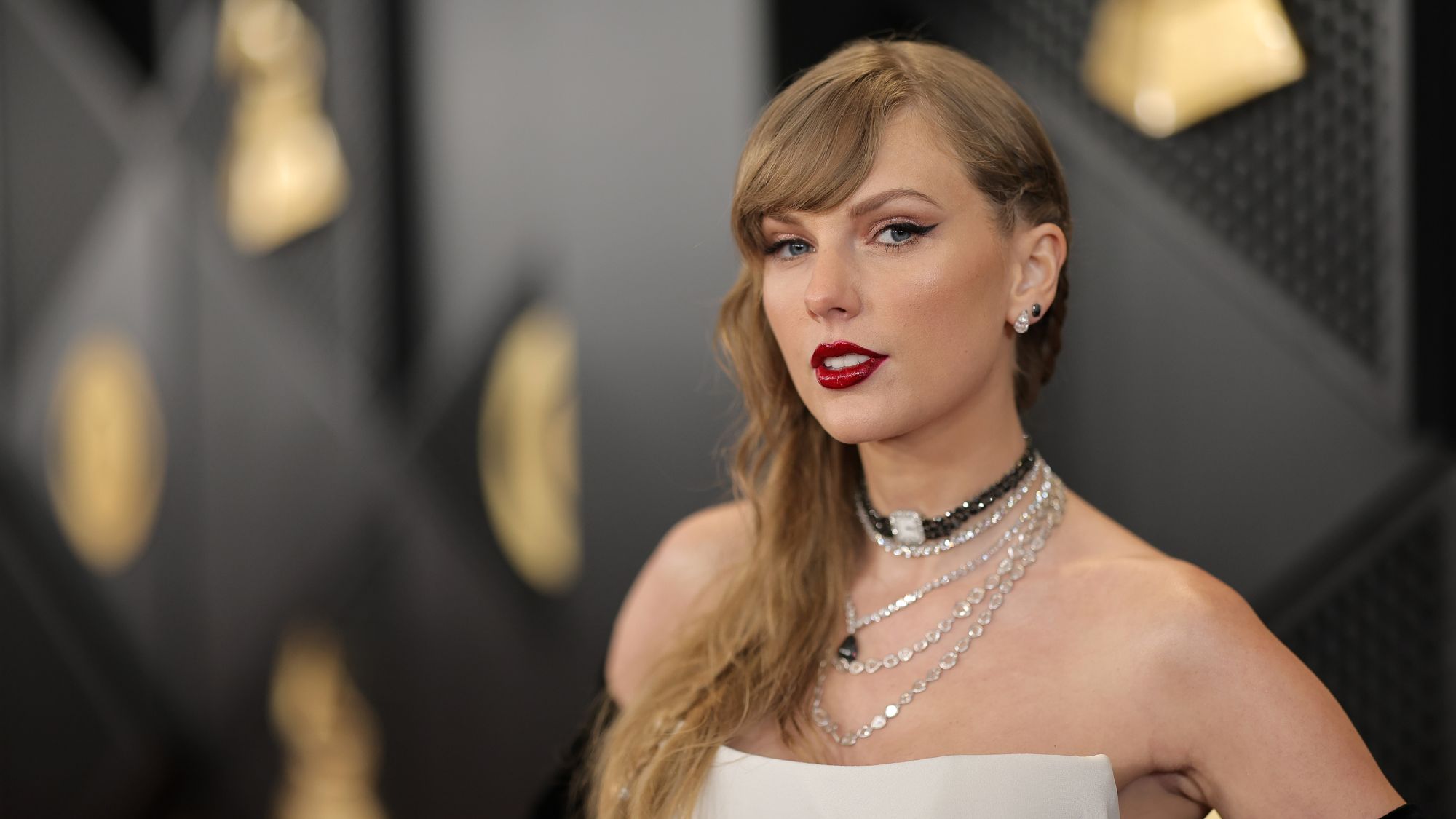 Taylor Swift attends the 66th GRAMMY Awards
