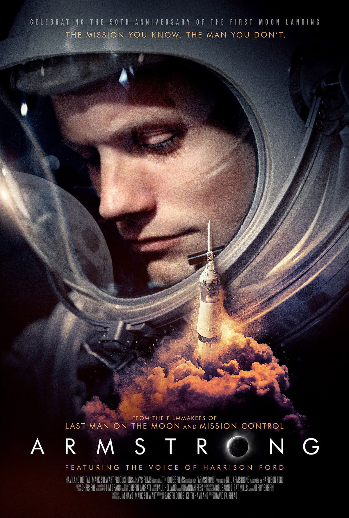 Movie poster for &quot;Armstrong,&quot; the new documentary about the first man to walk on the moon, Neil Armstrong.