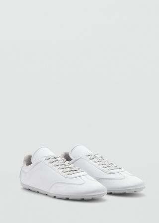 Satin Lace-Up Sneakers - Women | Mango Usa