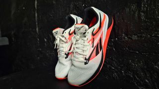 Reebok Nano X4 review: here is an image of the trainers up against a wall