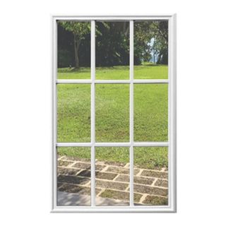  Entry Door Clear Glass Insert (9 Lite), White