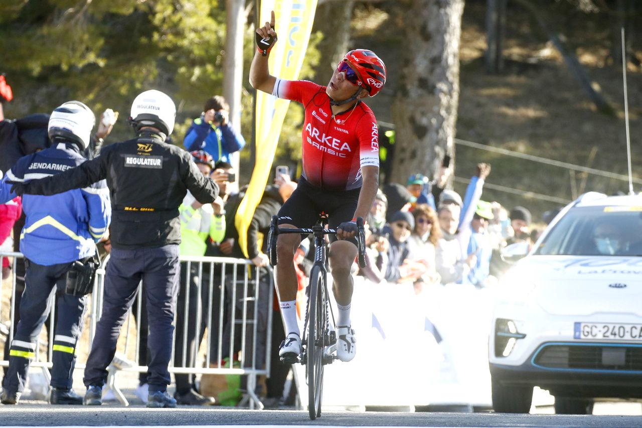 Tour de la Provence 2022 7th Edition 3rd stage Manosque Montagne de Lure 1661 km 13022022 Nairo Quintana COL Team Arkea Samsic photo Roberto BettiniSprintCyclingAgency2022