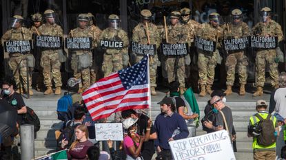 National Guard troops in Los Angeles