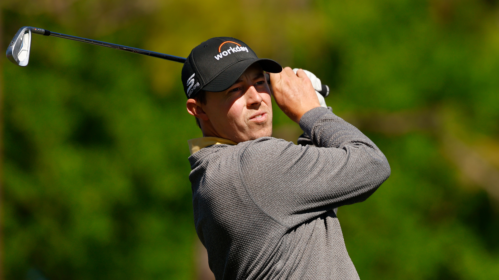 Matt Fitzpatrick hits an iron