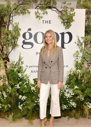 Gwyneth Paltrow attends a Live Episode Of The goop Podcast in Beverly Hills, California. (Photo by Stefanie Keenan/Getty Images for goop)