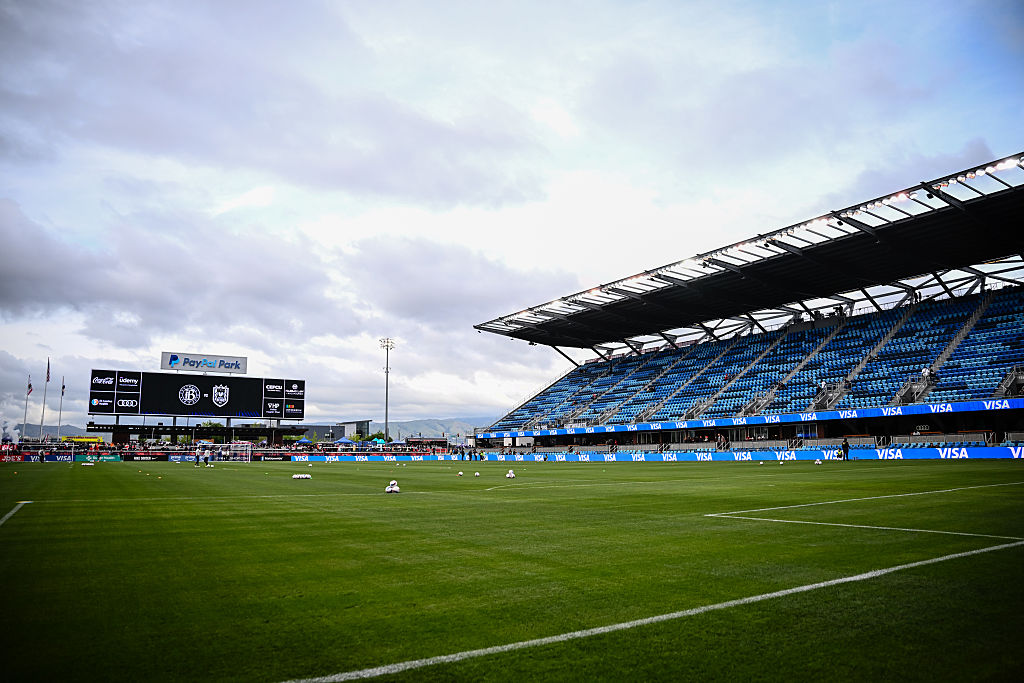 A general view of PayPal Park before an NWSL match between Bay FC and Seattle Reign FC at PayPal Park on April 26, 2025 in San Jose, California