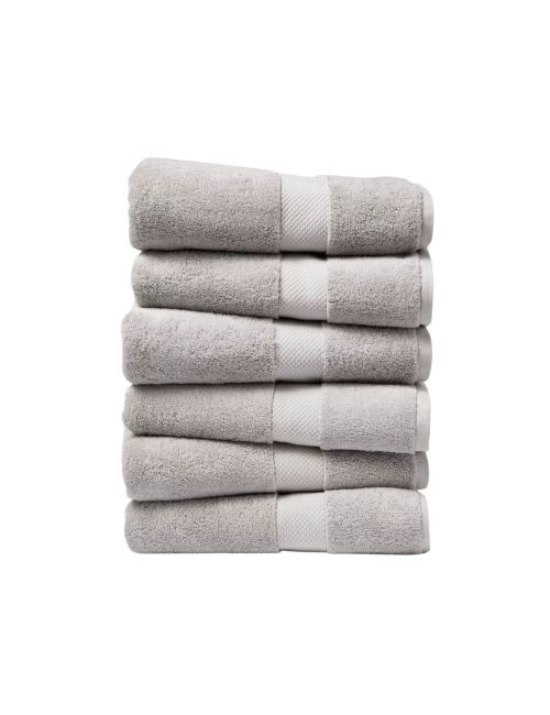 Threshold 6 Pack Performance Plus Bath Towel Light Gray