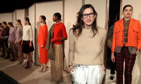 J.Crew Creative Director Jenna Lyons poses with the company&amp;#039;s fall 2012 line: The preppy American outfitter is expanding into China&amp;#039;s booming consumer market.