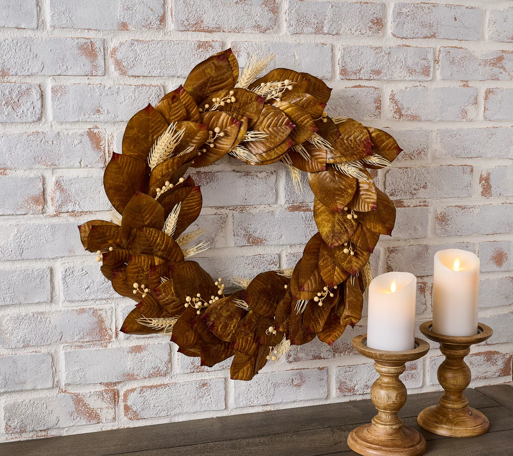 &quot;as Is&quot; Martha Stewart 24&quot; Indoor/outdoor Harvest Magnolia Wreath