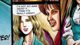 A motion comic in Clock Tower: Rewind, with one of Jennifer's friends saying of the mansion "I'm not so sure about it, I think it's creepy"