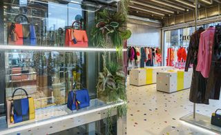 The interior of the two-floor 185 sq m boutique