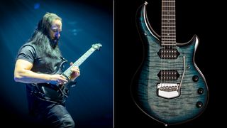 John Petrucci and Ernie Ball Music Man Majesty guitar