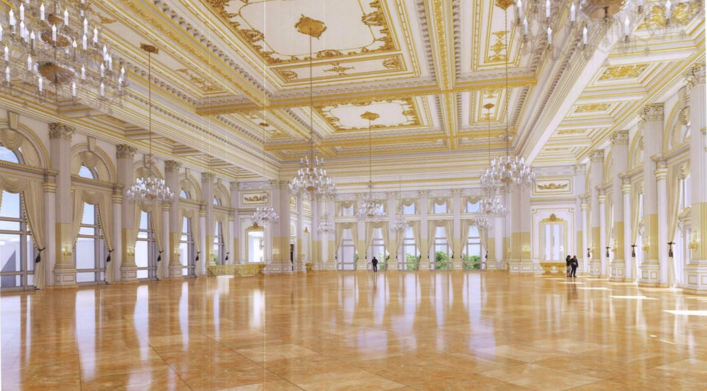 white house ballroom design