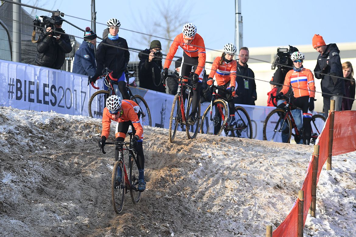 After several rounds, a rut was established at the top
