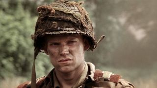 Marc Warren as Albert Blithe in his army fatigues in Band of Brothers