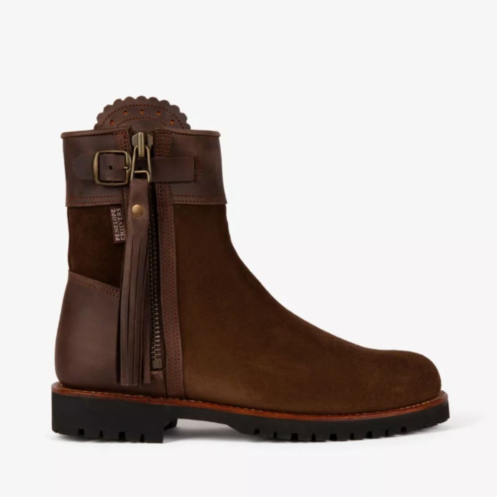 Penelope Chilvers brown tassle ankle boot