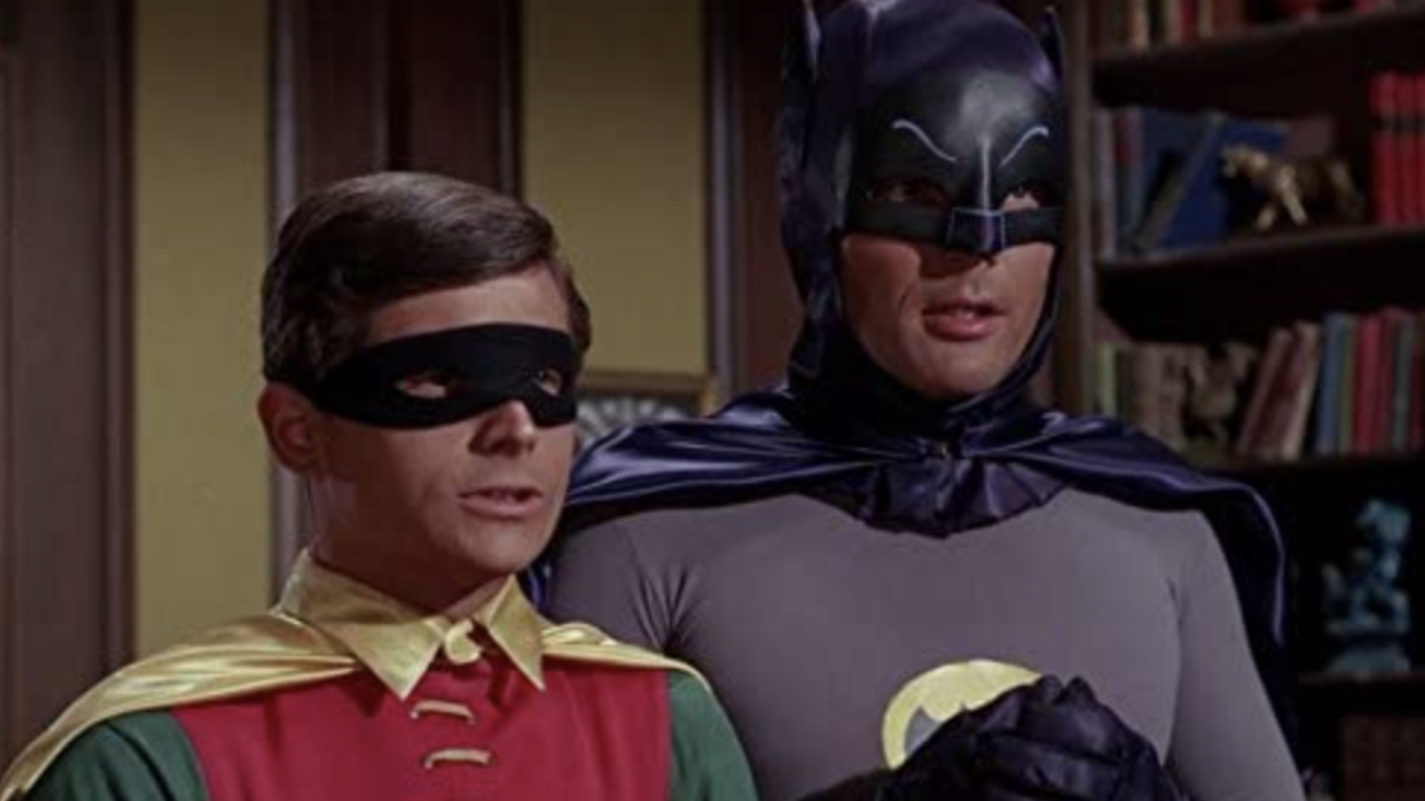 Burt Ward as Robin and Adam West as Batman on Batman