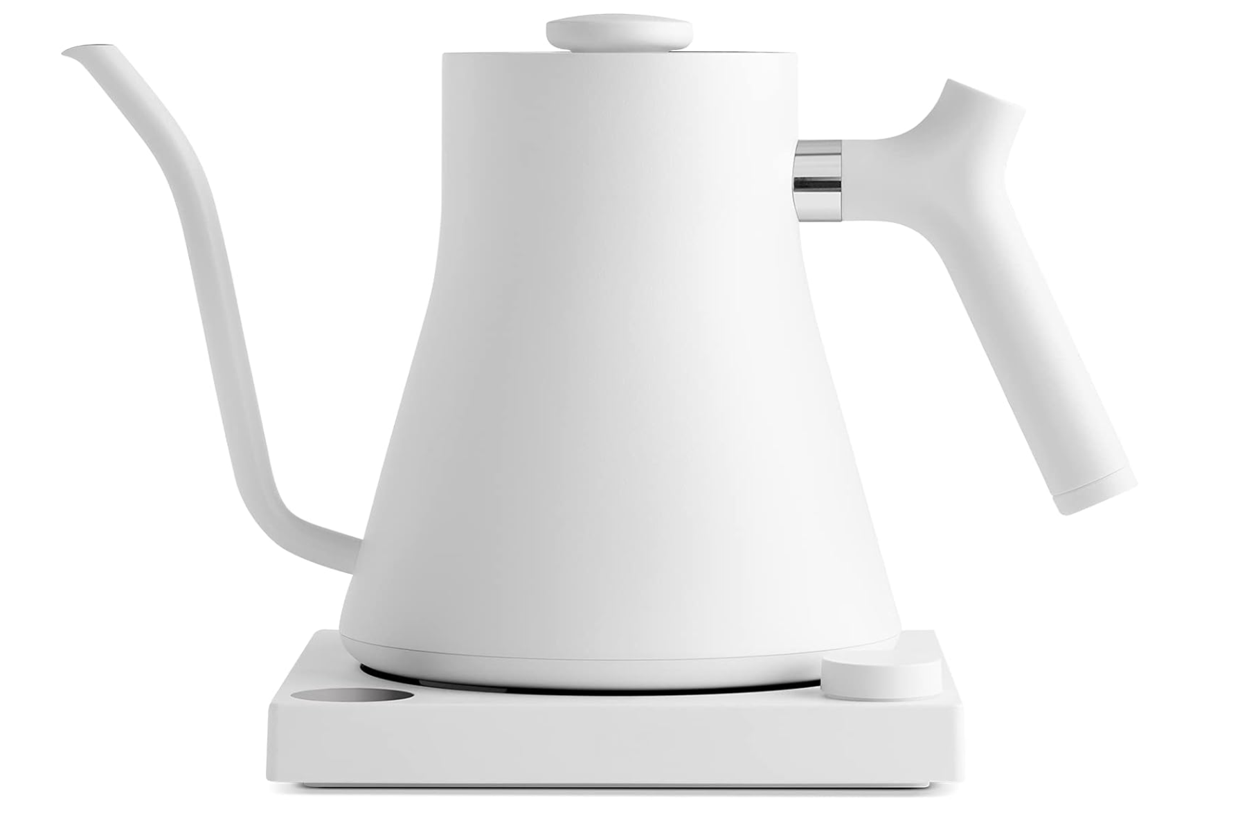 Fellow Stagg EKG Electric Gooseneck Kettle - Pour-Over Coffee and Tea Kettle - Stainless Steel Kettle Water Boiler - Quick Heating Electric Kettles for Boiling Water - Matte White