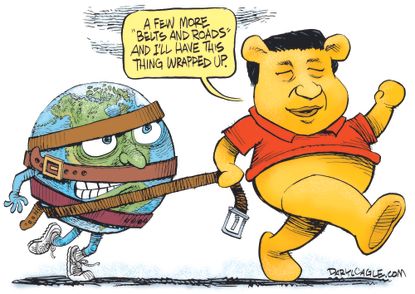 World China Xi Jinping president Winnie the Pooh belts and roads infrastructure world