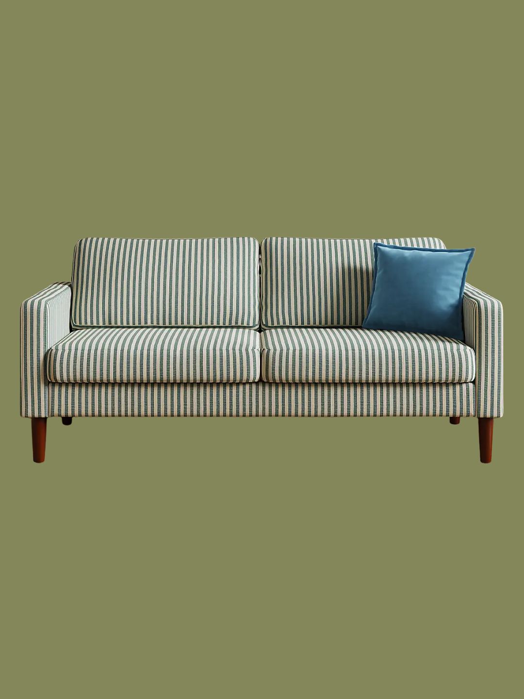BRAND, Jacob Linford Stripe Compact 3 Seater Sofa