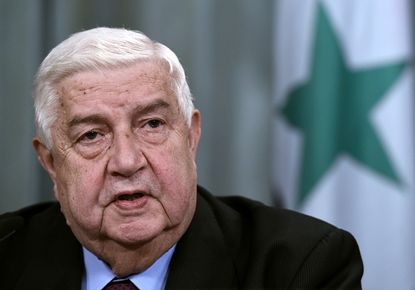 Syrian Foreign Minister Walid-al-Moallem