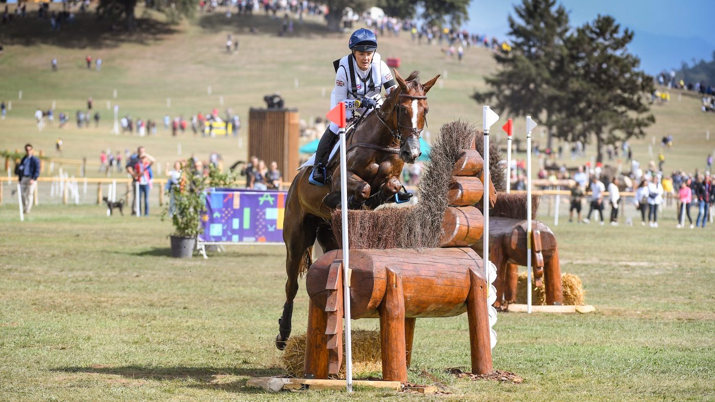 Yasmin Ingham and Banzai Du Loir at the World Championships: they are competing in the European Eventing Championships cross-country