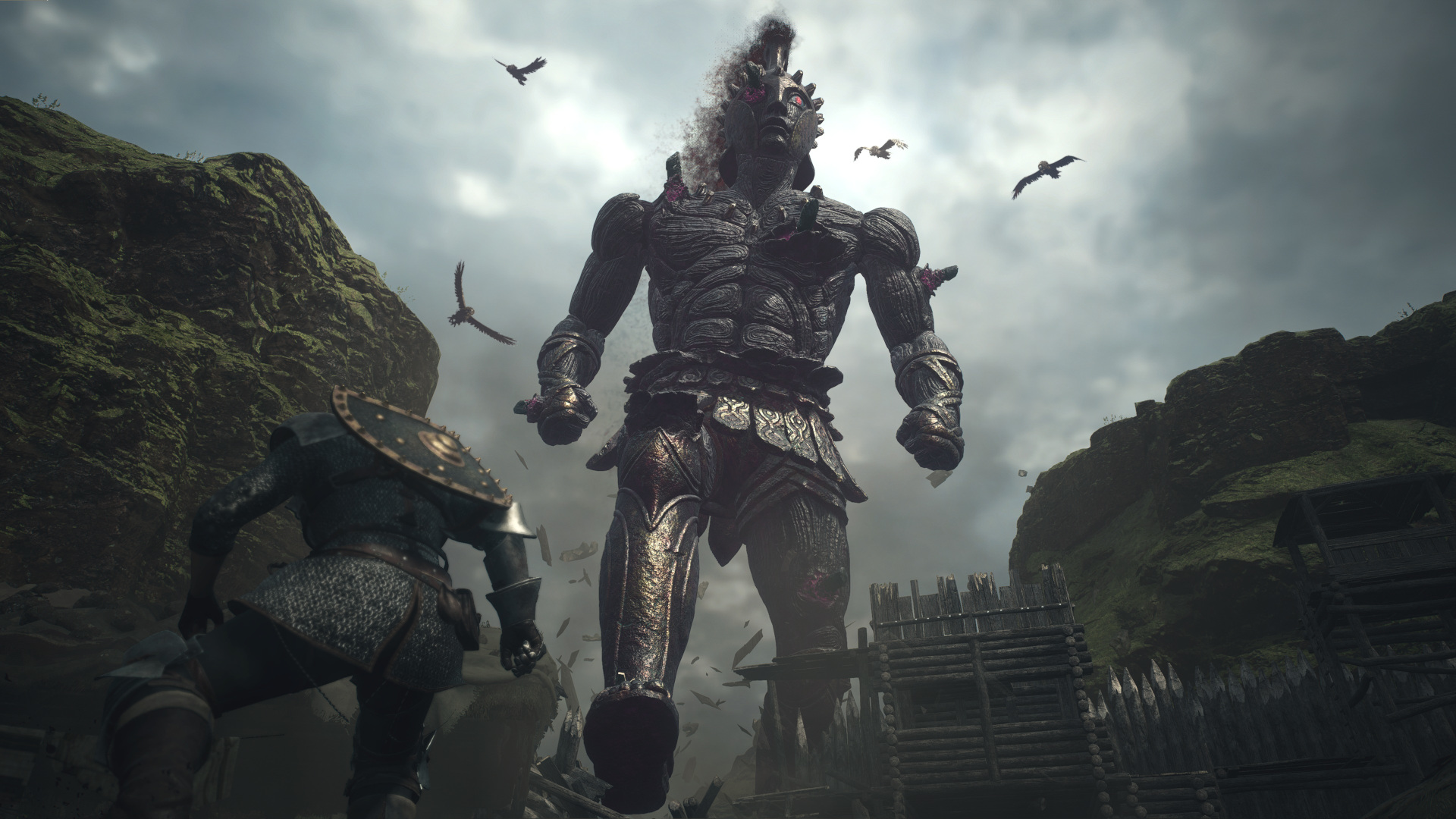 In Dragon's Dogma 2, a mechanical giant looms over the Arisen protagonist