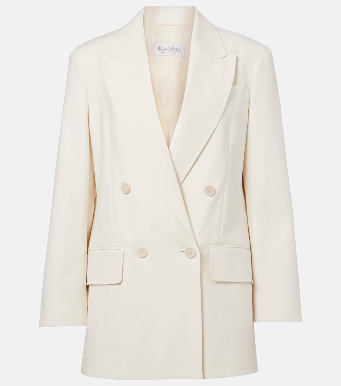 Suez Double-Breasted Cotton-Blend Blazer